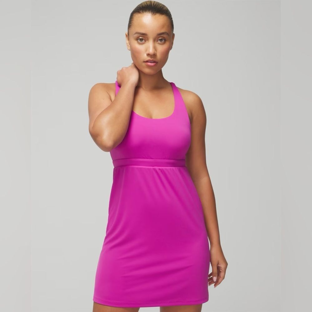 Soma 24/7 Strappy Back Sport Dress NWT Medium Wild Berry